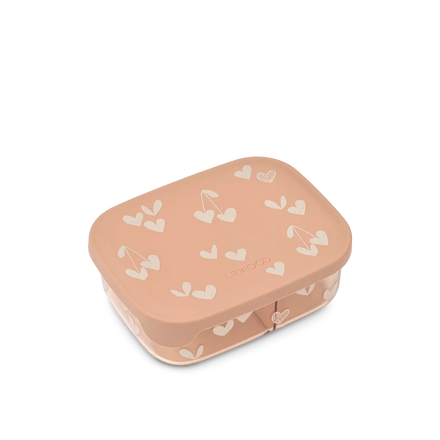 Liewood Arthur Lunch Box Tritan Met Vakjes | Sweethearts / Pale Tuscany