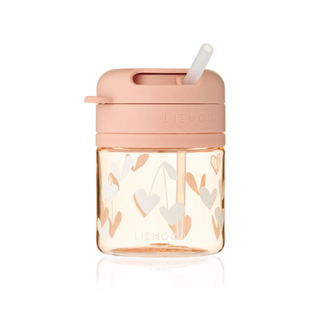 Liewood Pavia Tritan Drinkbeker Met Rietje 280ml | Sweethearts / Pale Tuscany