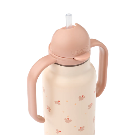 Liewood Kimmie Drinkfles 250ml | Mini Butterfly / Apple Blossom