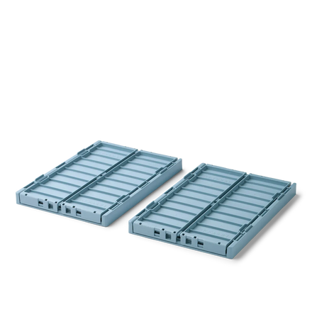 Liewood Weston Storage Box M 2-Pack | Beach Blue