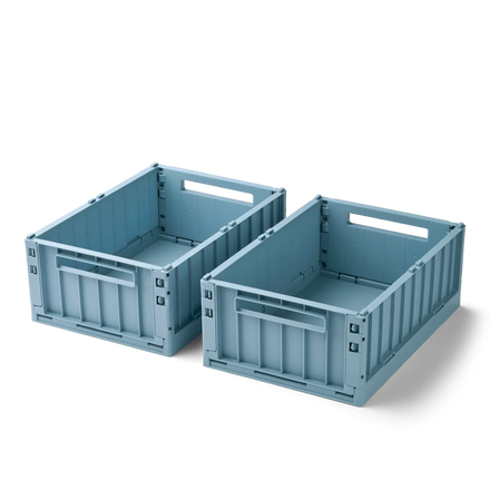 Liewood Weston Storage Box M 2-Pack | Beach Blue