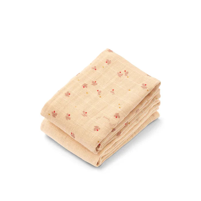 Liewood Lewis Hydrofiele Doeken 2-Pack | Mini Butterfly / Apple Blossom Mix