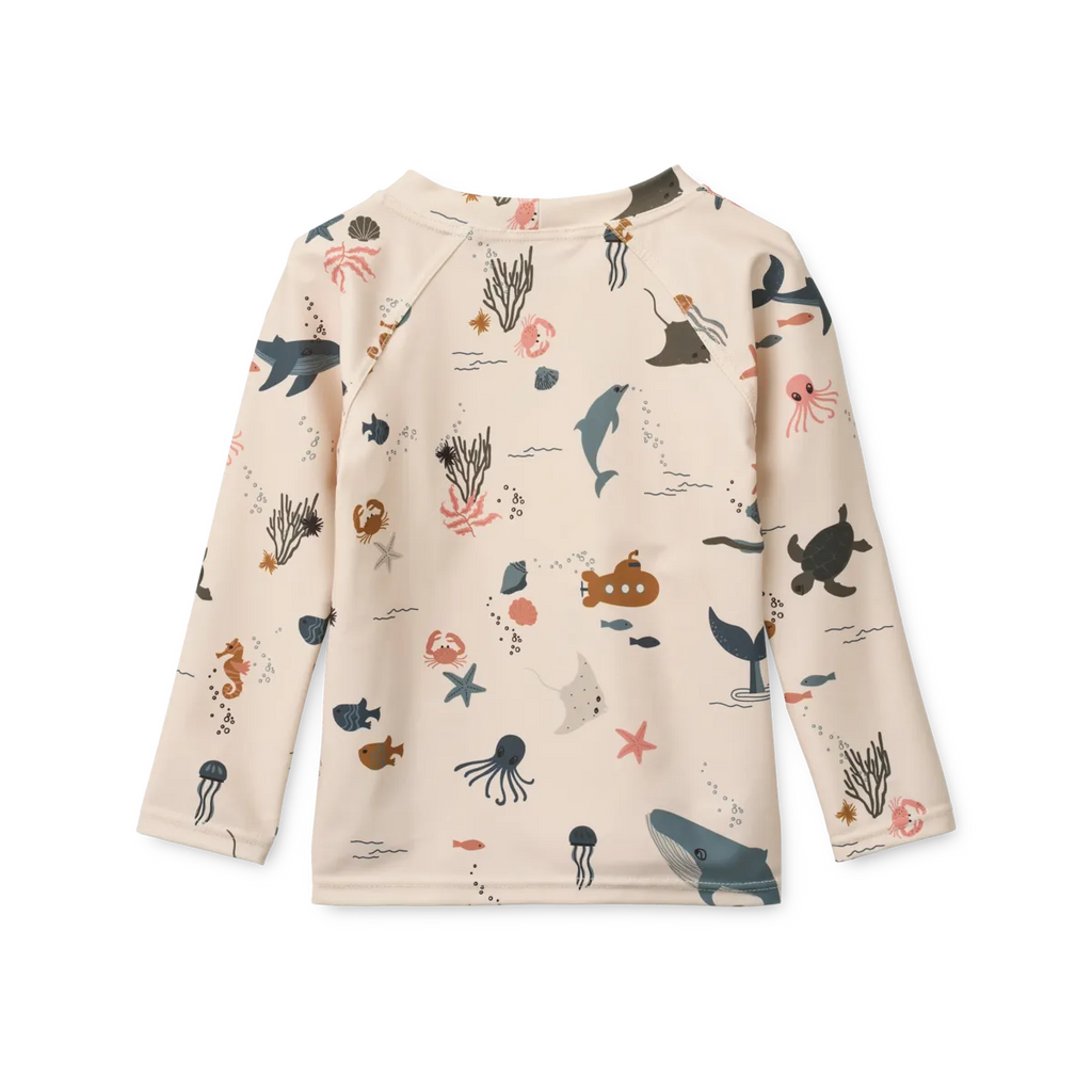 Liewood Noah Lange Mouwen UV Zwem T-shirt | Sailing / Sandy