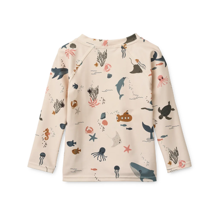 Liewood Noah Lange Mouwen UV Zwem T-shirt | Sailing / Sandy