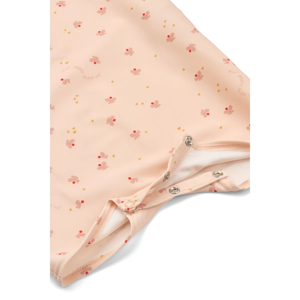 Liewood Thor Baby Swim UV Jumpsuit | Mini Butterfly / Apple Blossom