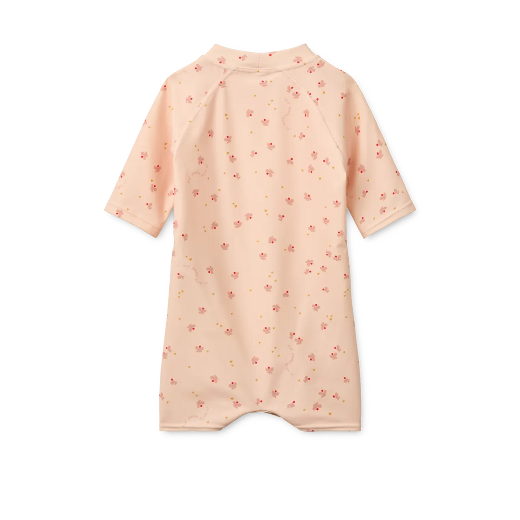 Liewood Thor Baby Swim UV Jumpsuit | Mini Butterfly / Apple Blossom