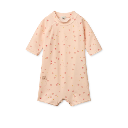 Liewood Thor Baby Swim UV Jumpsuit | Mini Butterfly / Apple Blossom