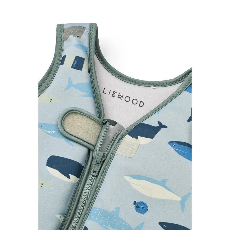 Liewood Dove Zwemvest | Shark / Dove Blue