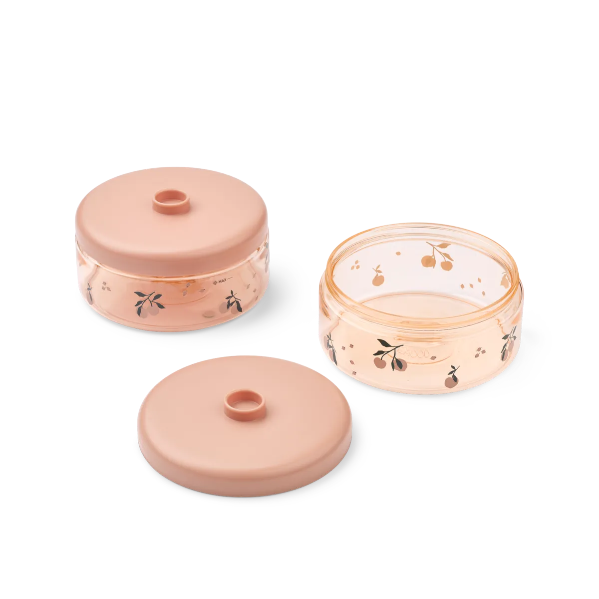 Liewood Dominique Food Tritan Boxes 500 ml 2pcs | Peach / Sea Shell