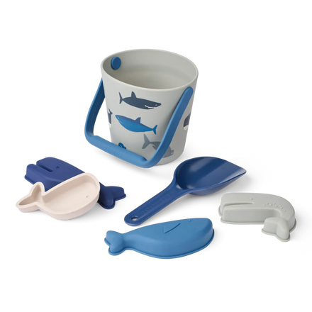 Liewood Gilma Strandset | Shark / Dove Blue