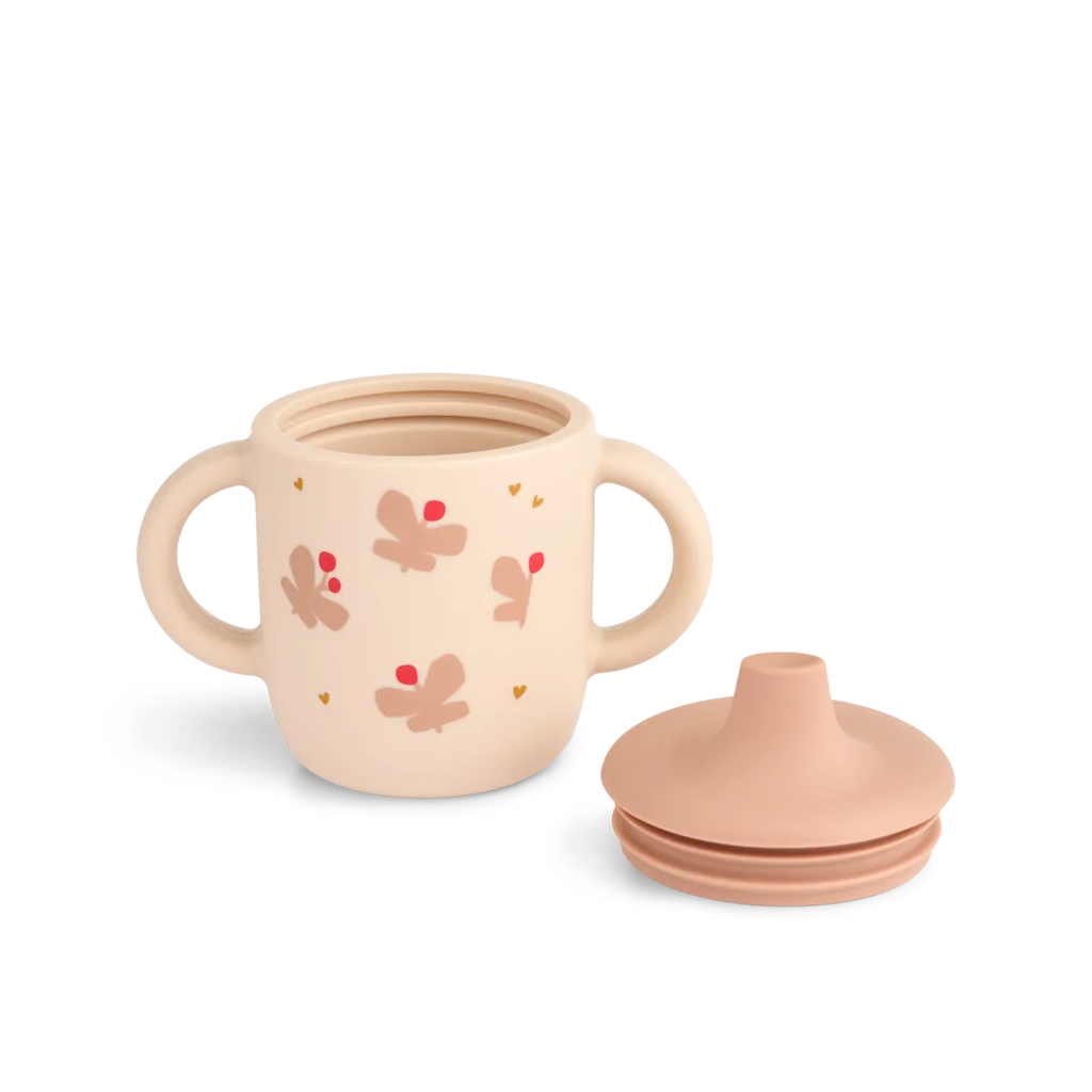 * Liewood Neil Sippy Cup | Butterfly / Apple Blossom