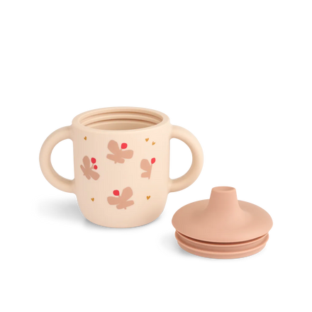 * Liewood Neil Sippy Cup | Butterfly / Apple Blossom