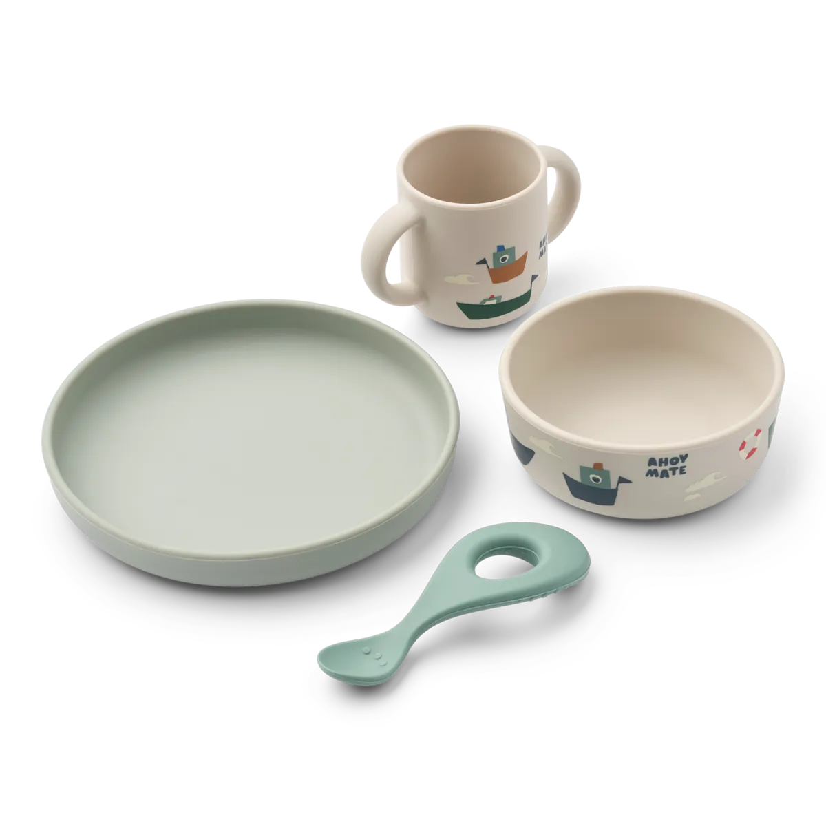 Liewood Vivi Printed Eetset | Sailing / Sandy