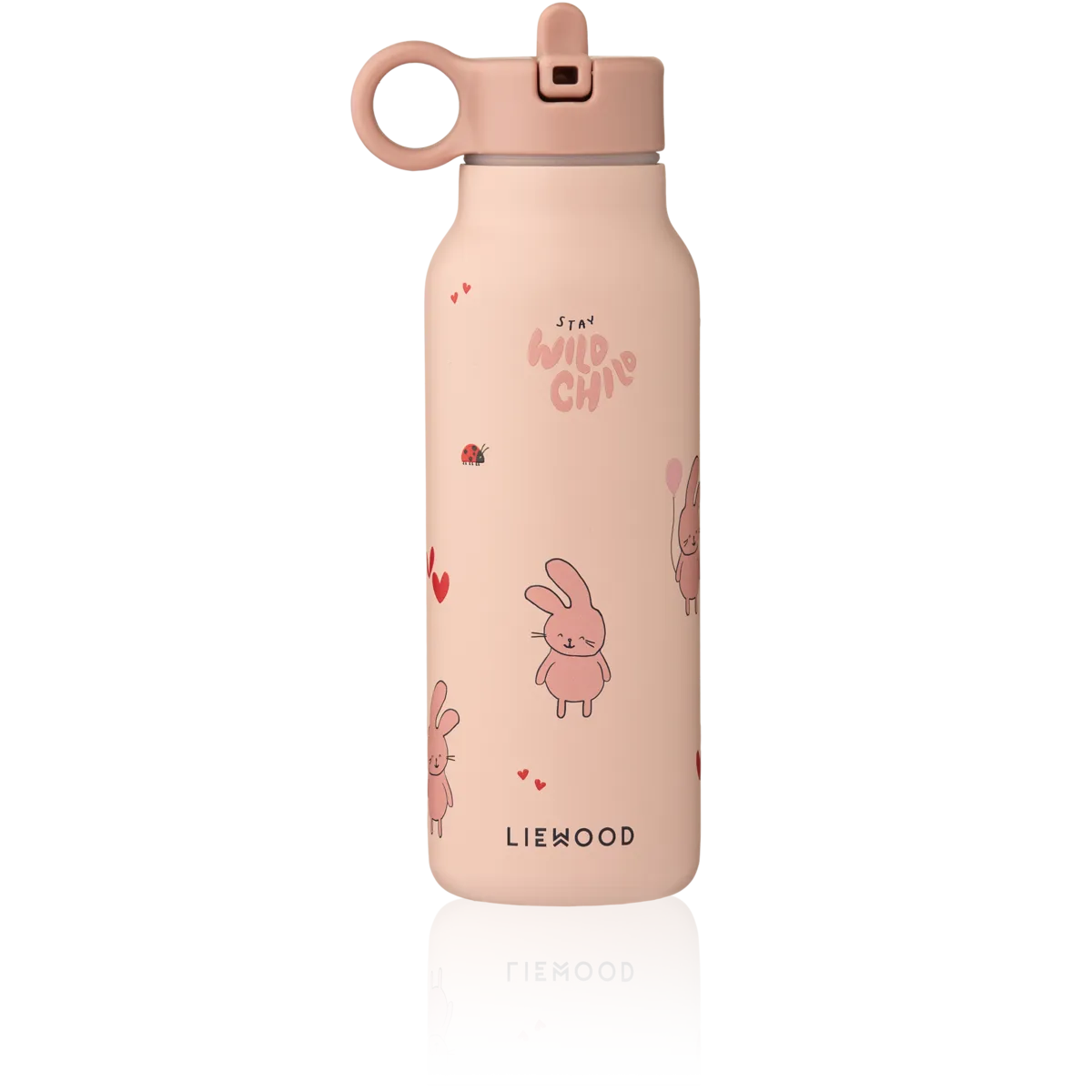 Liewood Falk drinkfles Wild child Rosey van 350 ml, houdt drankjes tot 12 uur koud