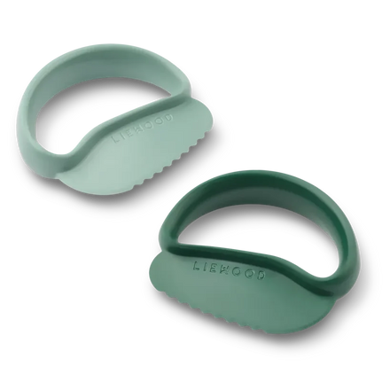 Liewood Riven Peuter Veilig Snijmes | Peppermint / Garden green