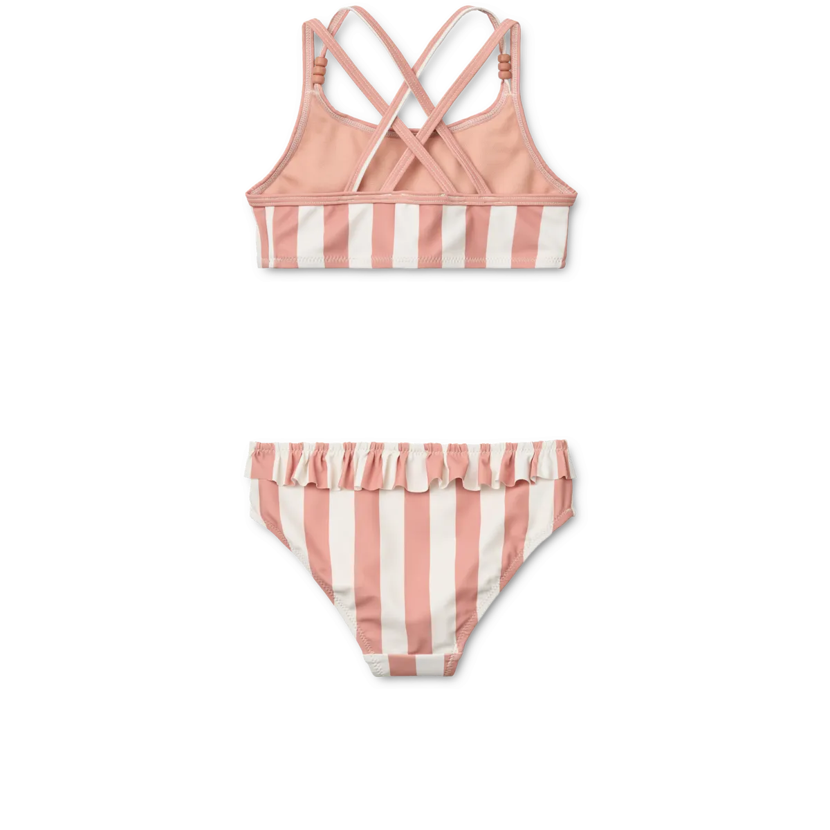 Liewood Belle Bikini | Coral Blush / Creme de la Creme Stripe