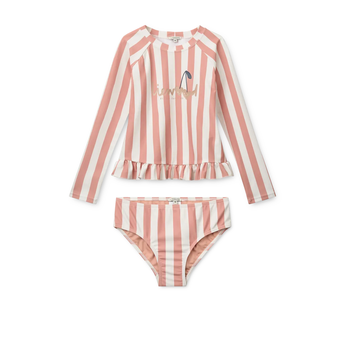 Liewood Dagny Swim Set | Coral Blush / Creme de la Creme Stripe