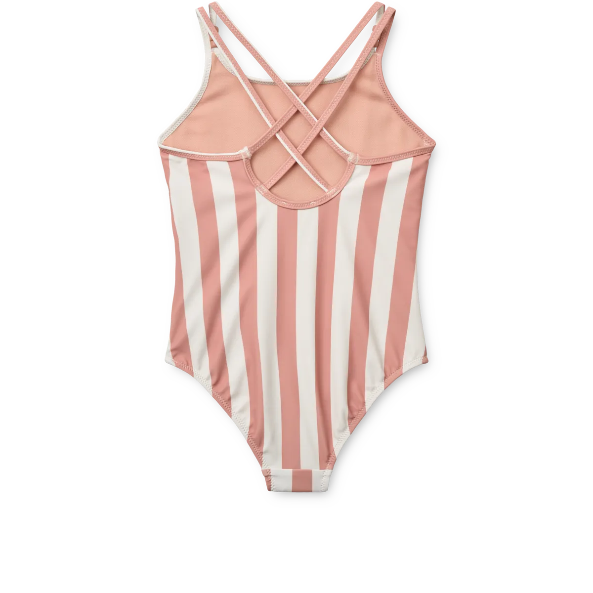 Liewood Suna Stripe Swimsuit | Coral Blush / Creme De La Creme