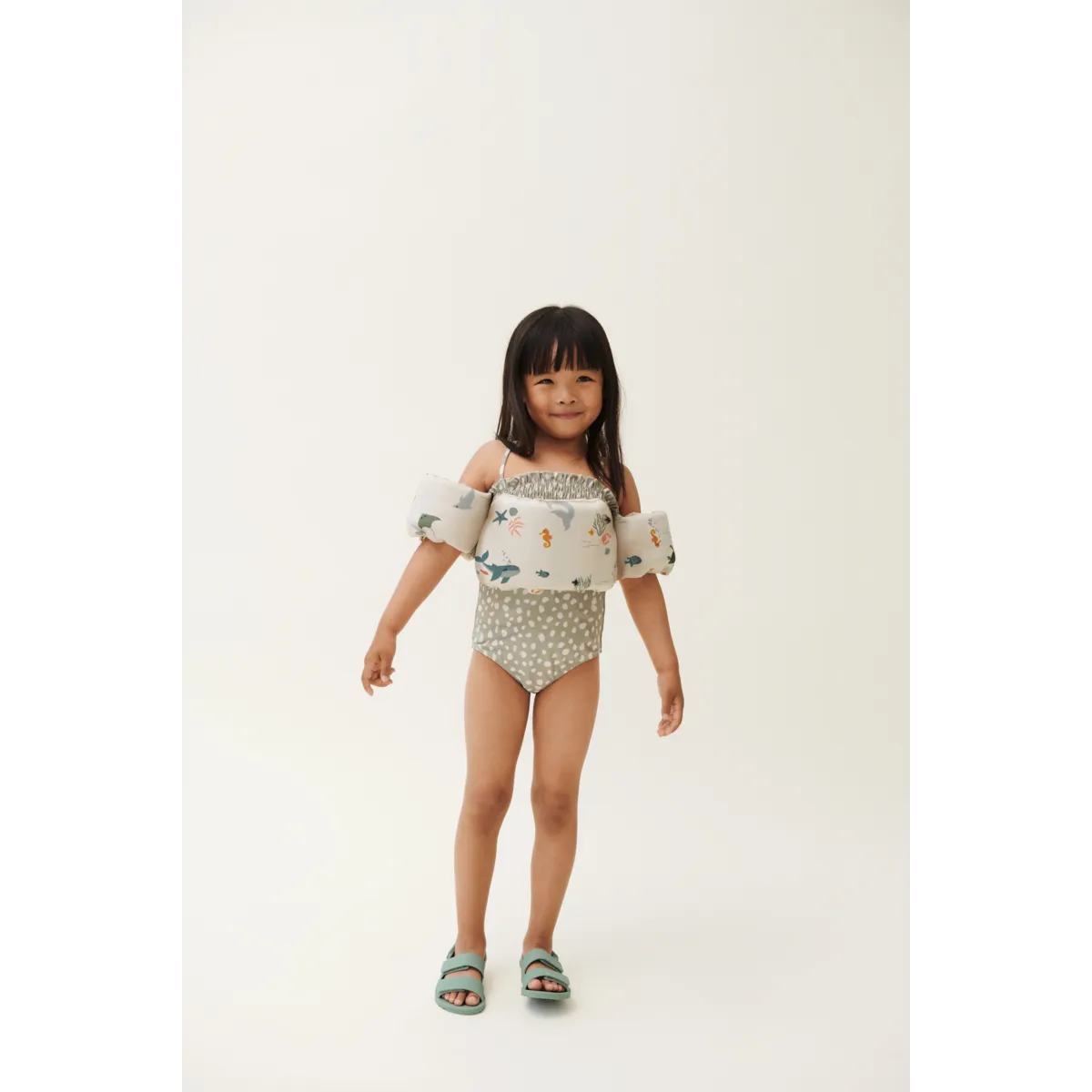 Liewood Darko Puddle Jumper Printed Zwemgordel | Sea Creature / Sandy