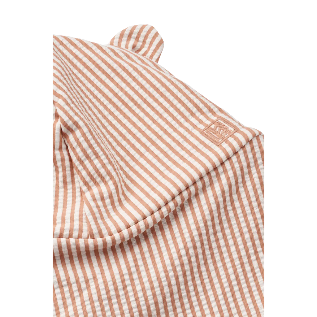 Liewood Senia Seersucker UV Zonnehoedje Met Oortjes | Pale Tuscany / Creme De La Creme