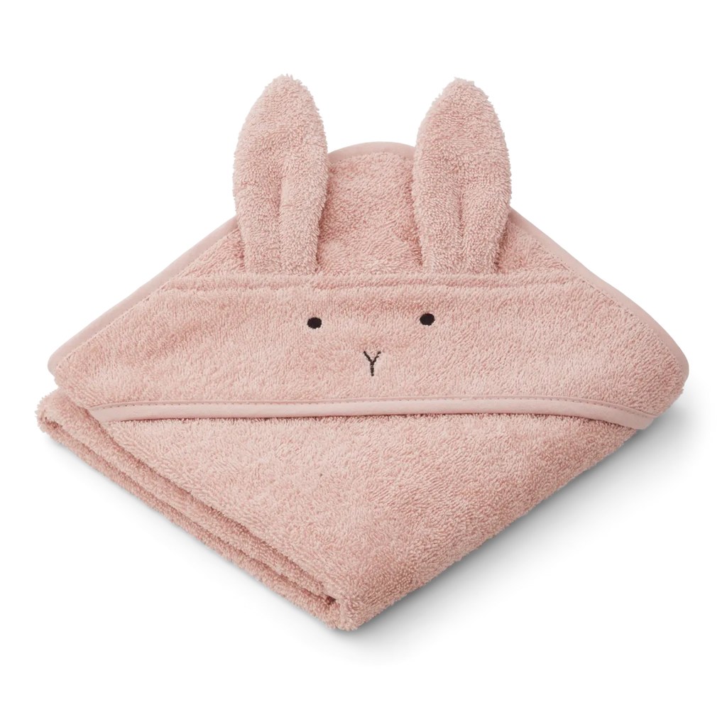 Liewood Albert Sheep Hooded Towel Badcape | Rabbit Rose