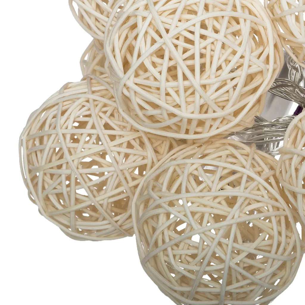 Atmosphera Lichtslinger 10 Stuks | Rattan