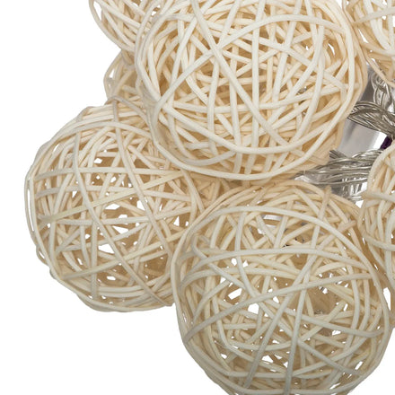 Atmosphera Lichtslinger 10 Stuks | Rattan