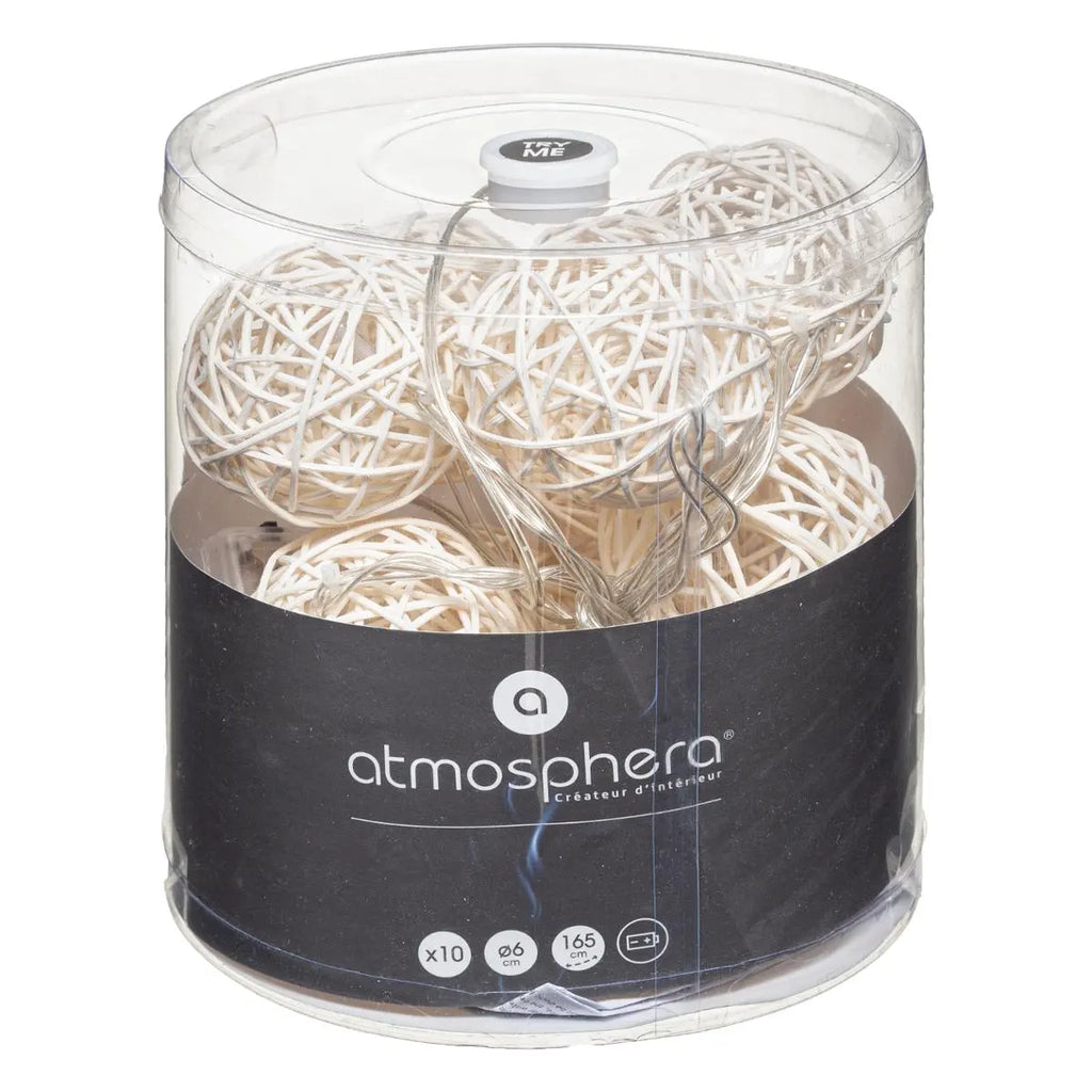 Atmosphera Lichtslinger 10 Stuks | Rattan