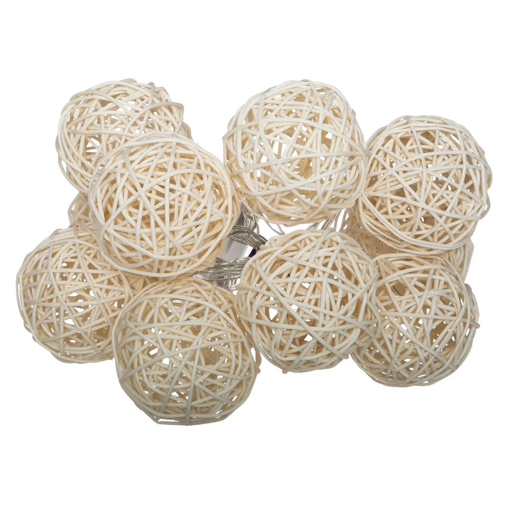 Atmosphera Lichtslinger 10 Stuks | Rattan
