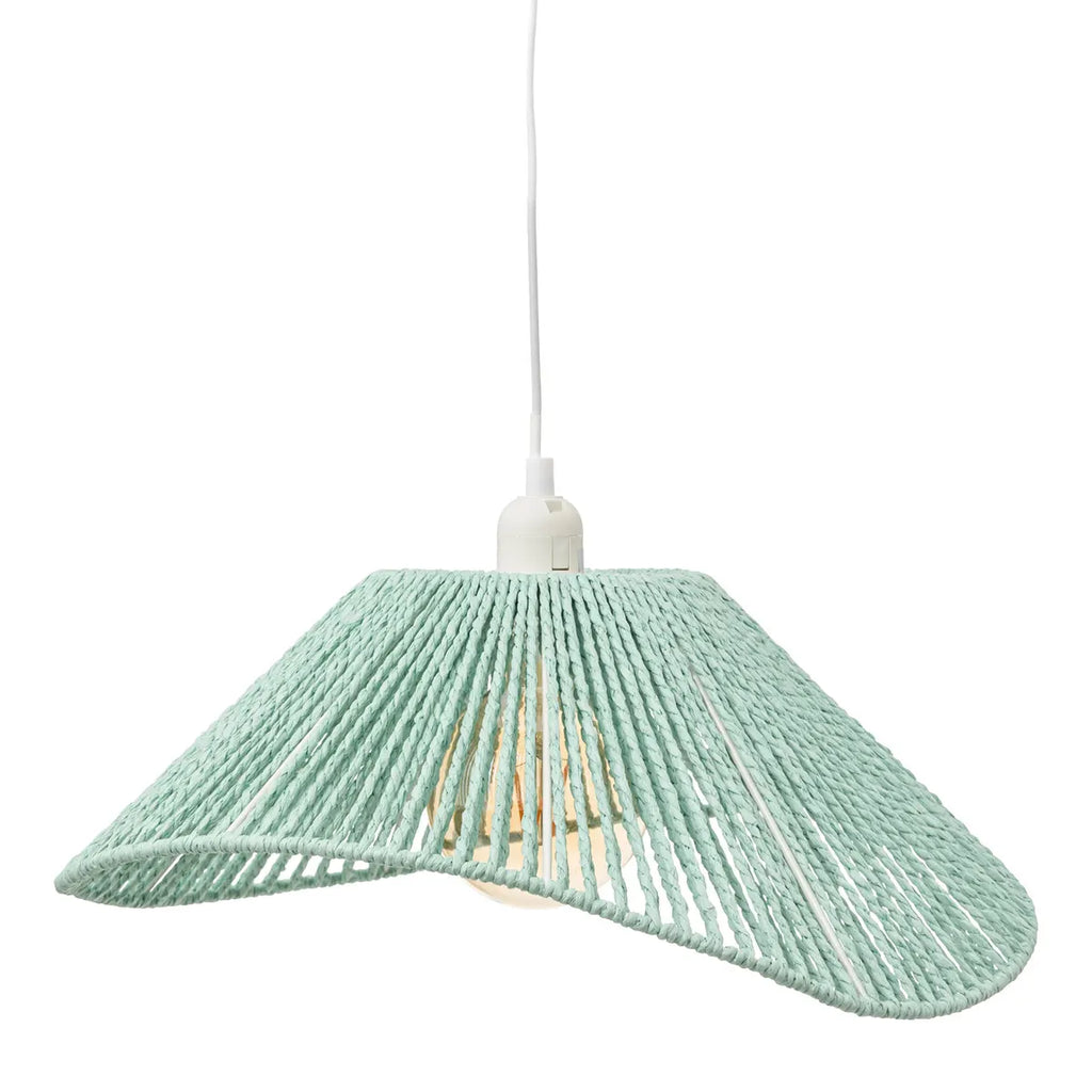 Atmosphera Myha Beige Hang Lamp 58cm | Light Blue