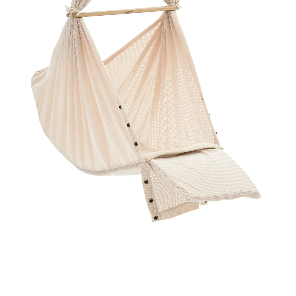 Nonomo Swinging Dreams Baby Premium Wieg Almond + Move Antraciet