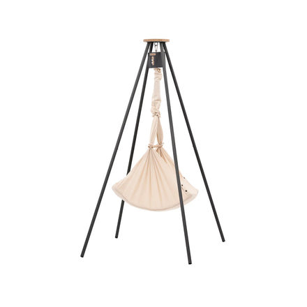 Nonomo Heavenly Dreams Baby Premium Wieg Almond + Move + Tipi Stand (stokken) Antraciet