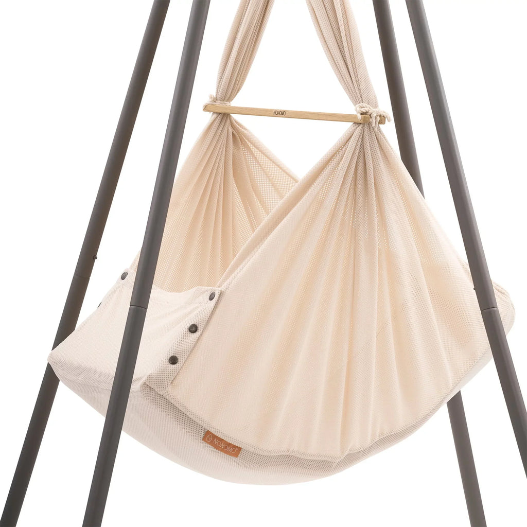 Nonomo Heavenly Dreams Baby Premium Wieg Almond + Move + Tipi Antraciet