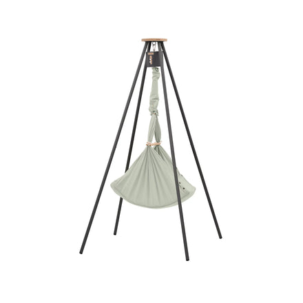 Nonomo Heavenly Dreams Baby Premium Wieg Olive + Move + Tipi Stand (stokken) Antraciet