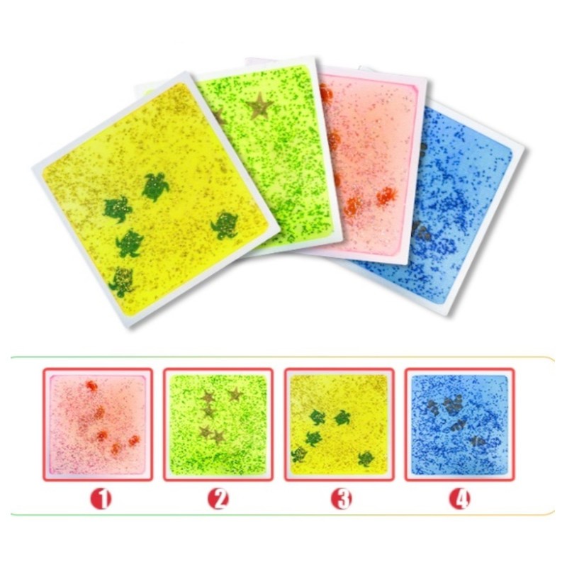 Amaya UV-reflecterende vloertegels set van 4 | Aquarium