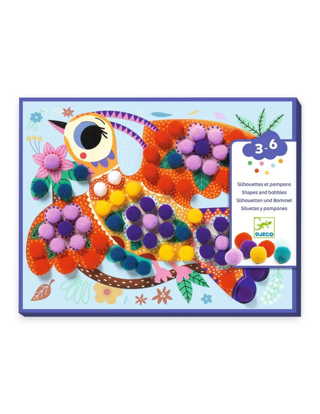 Djeco Knutselset | Vogel Silhouet & Pompons