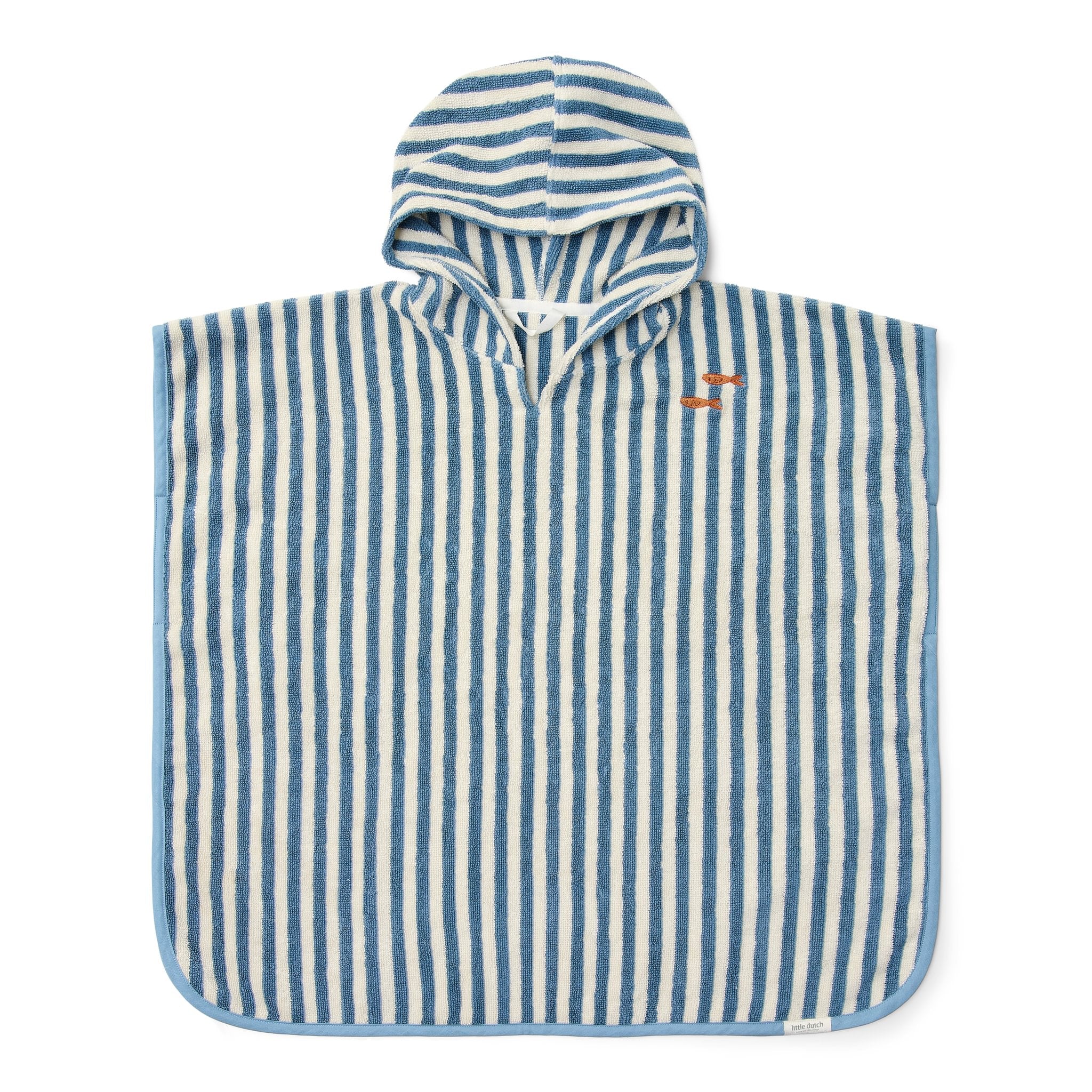 Little Dutch Badponcho Ocean Sea Life Ocean Blue