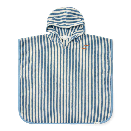 Little Dutch Badponcho Ocean Sea Life Ocean Blue
