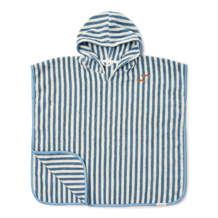 Little Dutch Badponcho Ocean Sea Life Ocean Blue