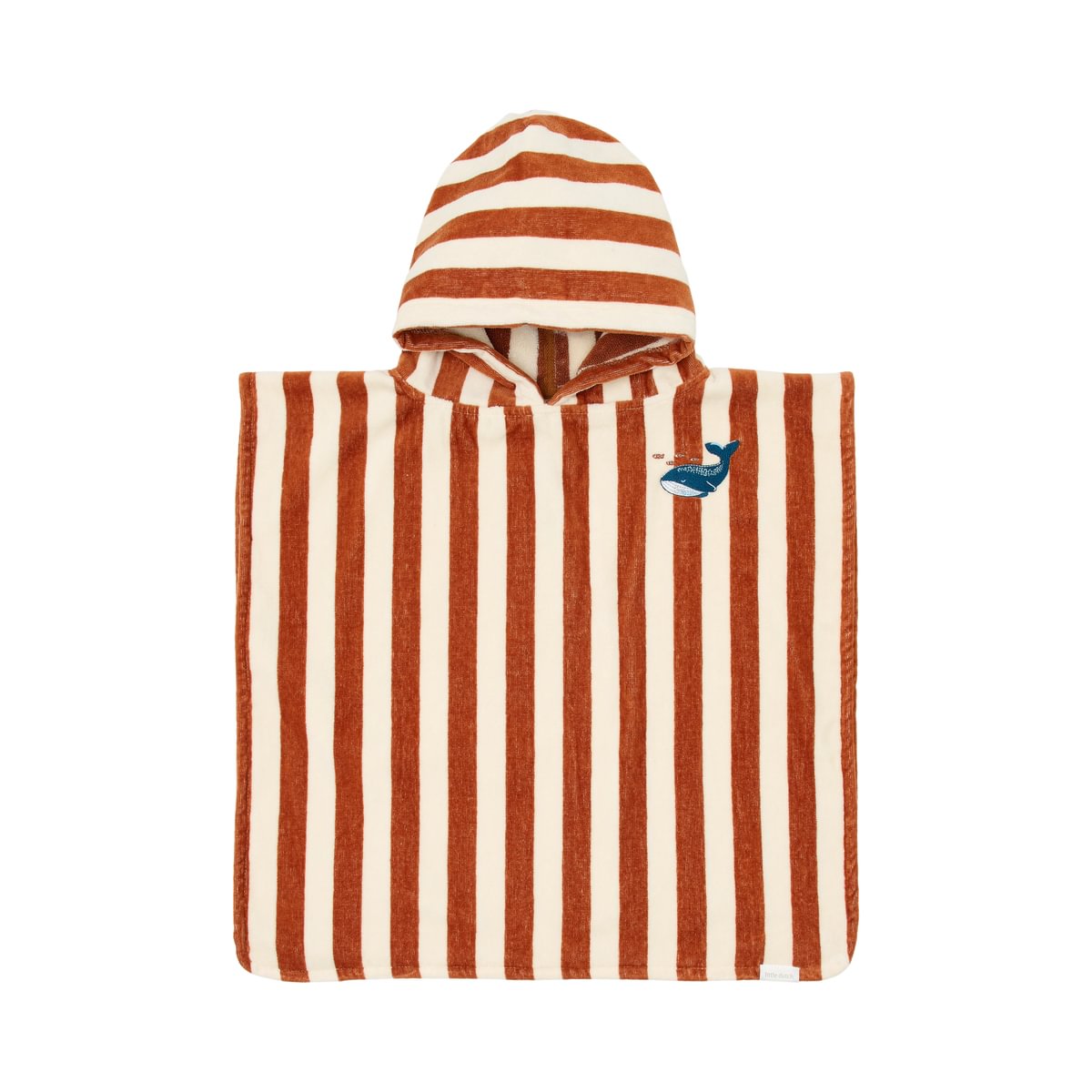 Little Dutch Strandponcho | Ocean World Brown Stripe