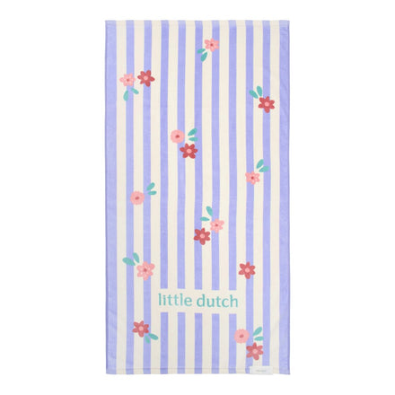 Little Dutch Strandhanddoek 60x120 | Dreamy Purple Stripe