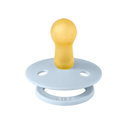 Bibs Fopspeen Size 2 Latex Rond 2 pack | Baby Blue / Dusty Blue