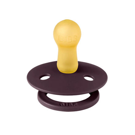 Bibs Fopspeen Size 2 Latex Rond Studio 2 Pack | Holiday Bow Ivory/Plum