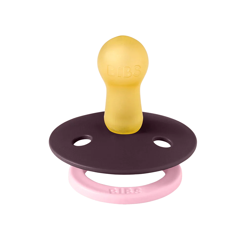 Bibs Fopspeen Size 1 Latex Rond Studio 2 Pack | Fusion Lilac/Plum