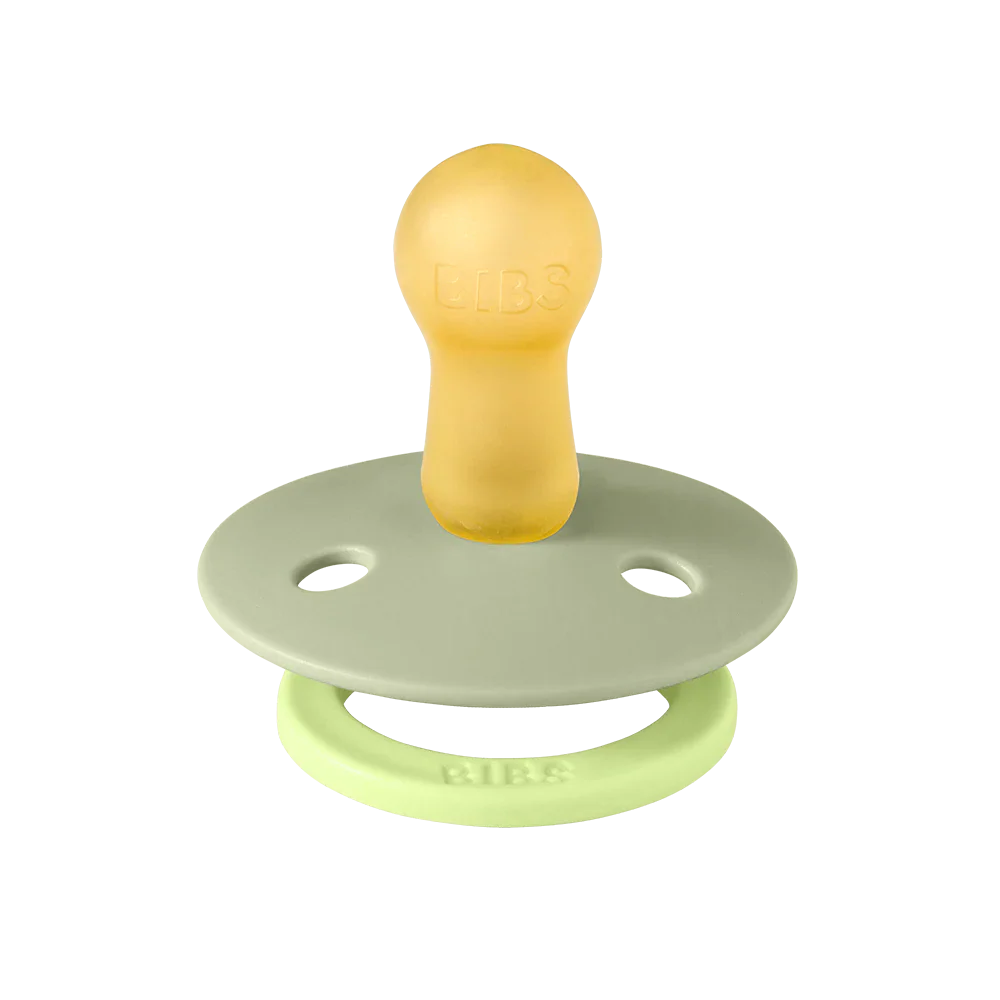 Bibs Fopspeen Size 1 Latex Rond Studio 2 Pack | Fusion Sage/Hunter Green