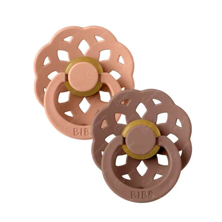 Bibs Bohème Fopspeen 6+M Maat 2 | Peach / Woodchuck