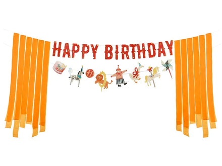 Party Deco Banner Happy Birthday | Circus