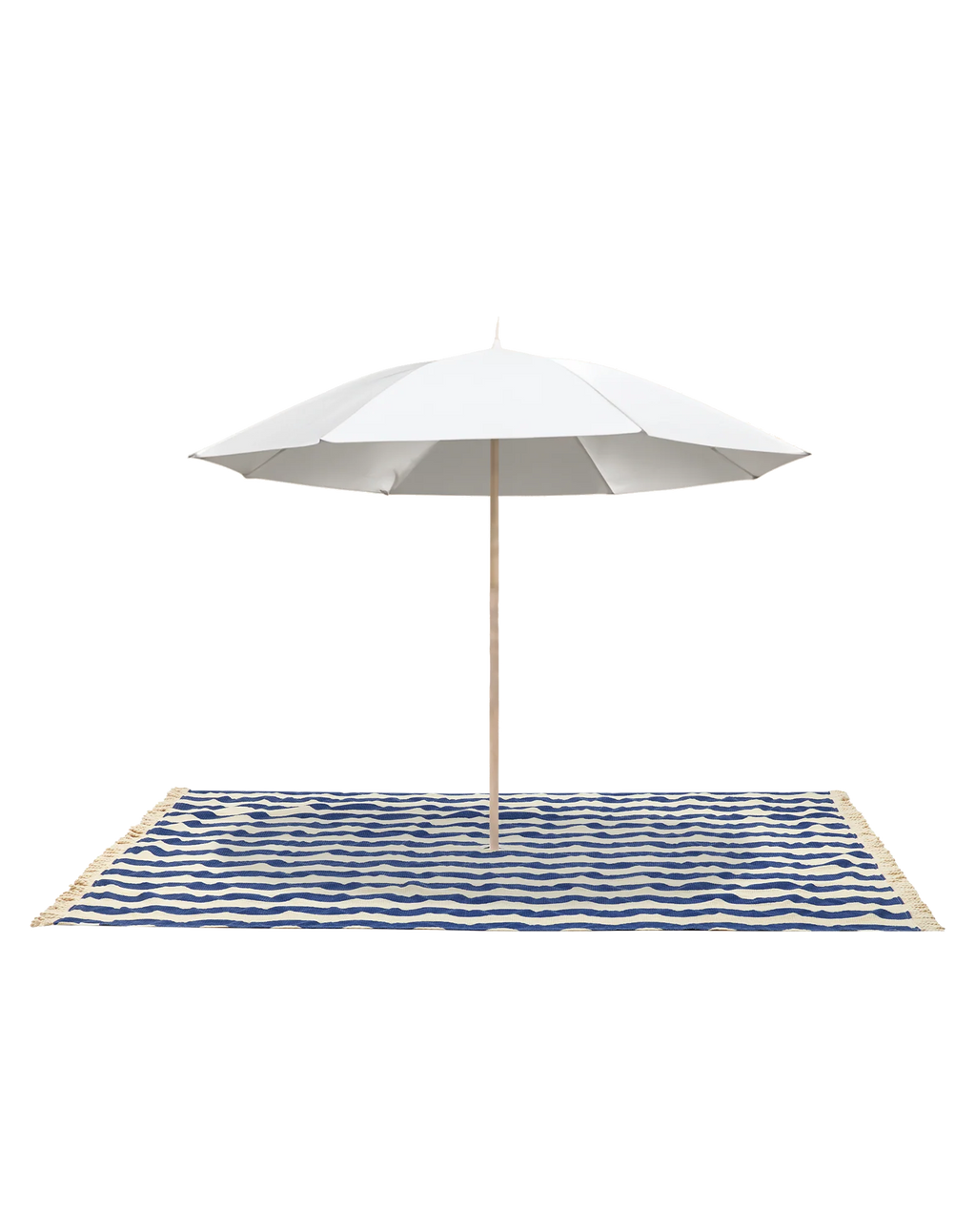 Nobodinoz Portofino Beach Strandlaken XL 146x175cm | Blue Waves Waffle