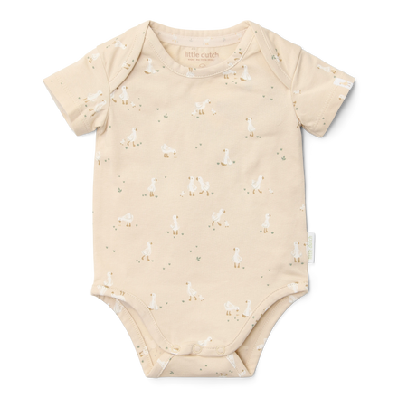 Little Dutch Romper Korte Mouw Little Goose  | Beige