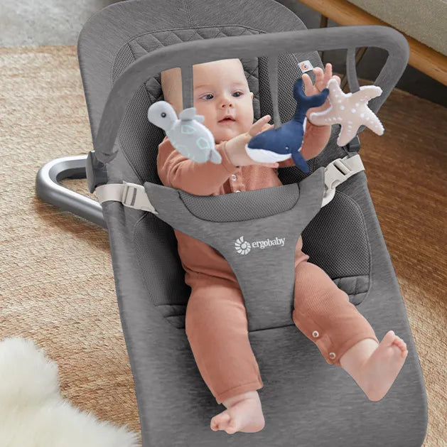 Ergobaby Evolve Speelboog Voor Wipstoeltje | Ocean Wonders Charcoal Grey